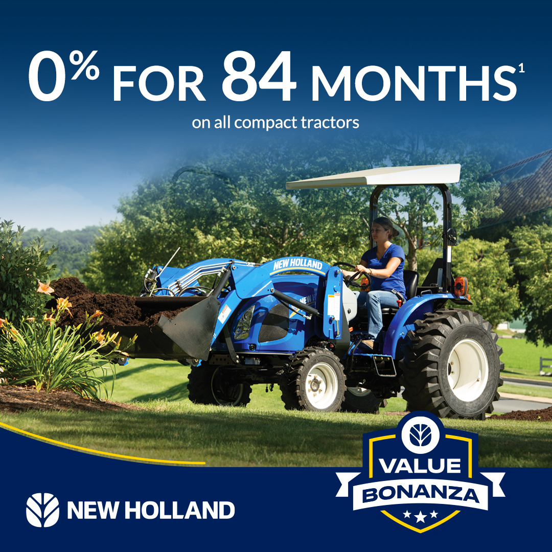 Take home all the power, comfort and reliability of a compact tractor and a bonanza of year-end savings, too. 💸