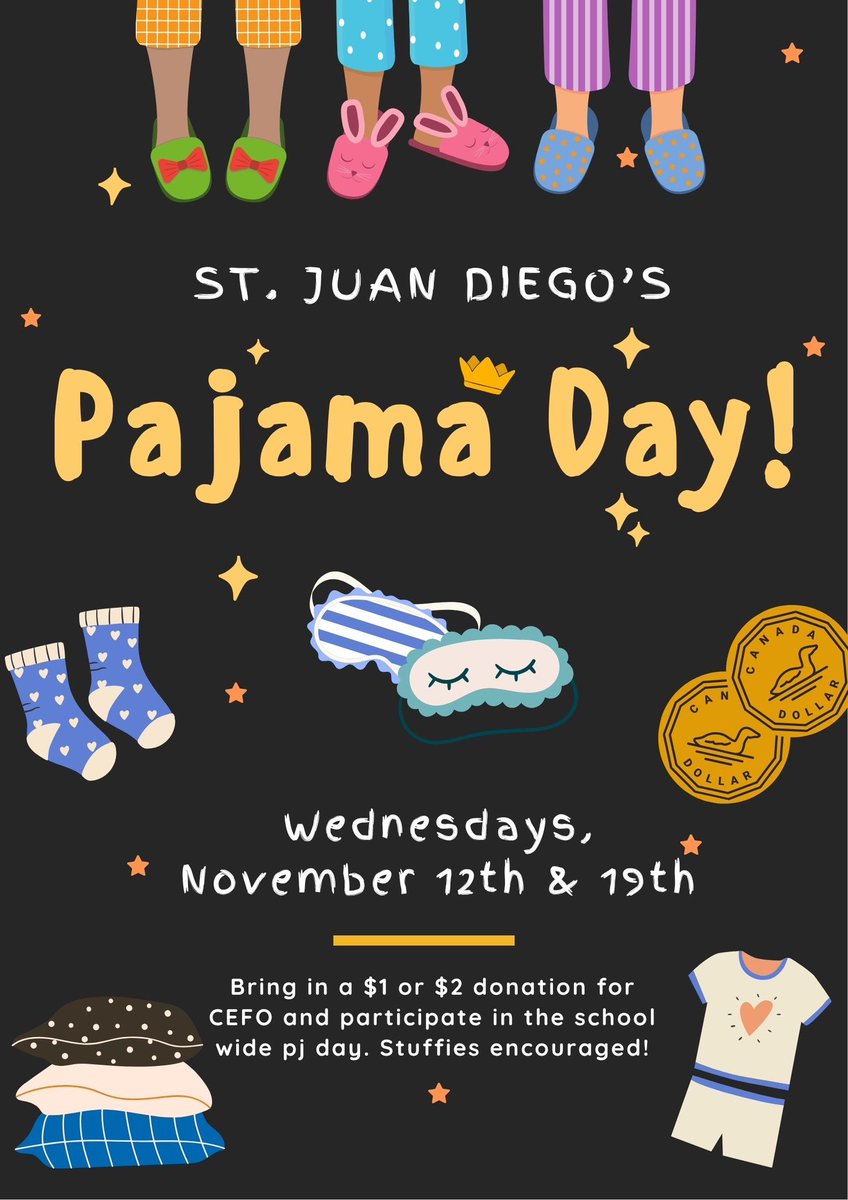 mmekuprowski's tweet photo. PJ day for CEFO this Wednesday and next as well! https://t.co/vrjfwMPodL