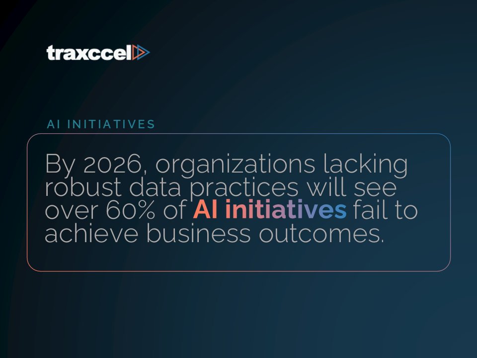 traxccel's tweet image. AI delivers value only when built on strong data foundations. Without structured, governed, and connected data, even the most advanced models fail to scale.

traxccel.com

Source: Gartner

#DataAI #AIEnablement #ArtificialIntelligence #EnterpriseAI #Traxccel