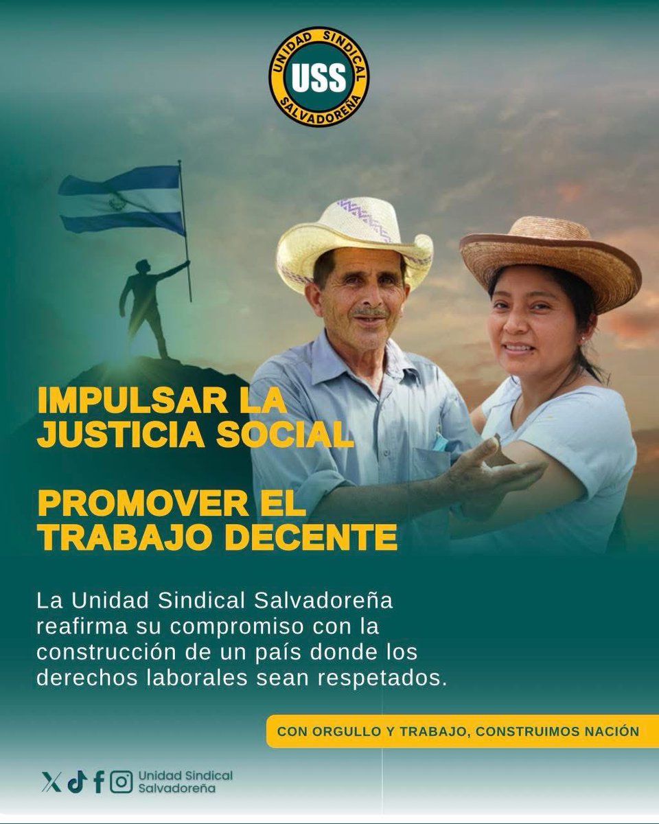Fomentar la equidad, la protección laboral y la participación activa de los trabajadores es clave para fortalecer la productividad y el desarrollo sostenible de El Salvador.