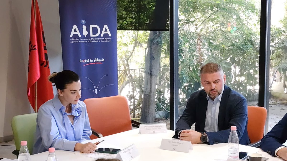 swissaal's tweet photo. Last week marked the launch of the “Investors Support Day” initiative in Albania, organized by AIDA  in cooperation with the Swiss Albanian Chamber of Commerce. The event opened a direct communication platform between foreign companies and public institutions. https://t.co/V26slSBTXv