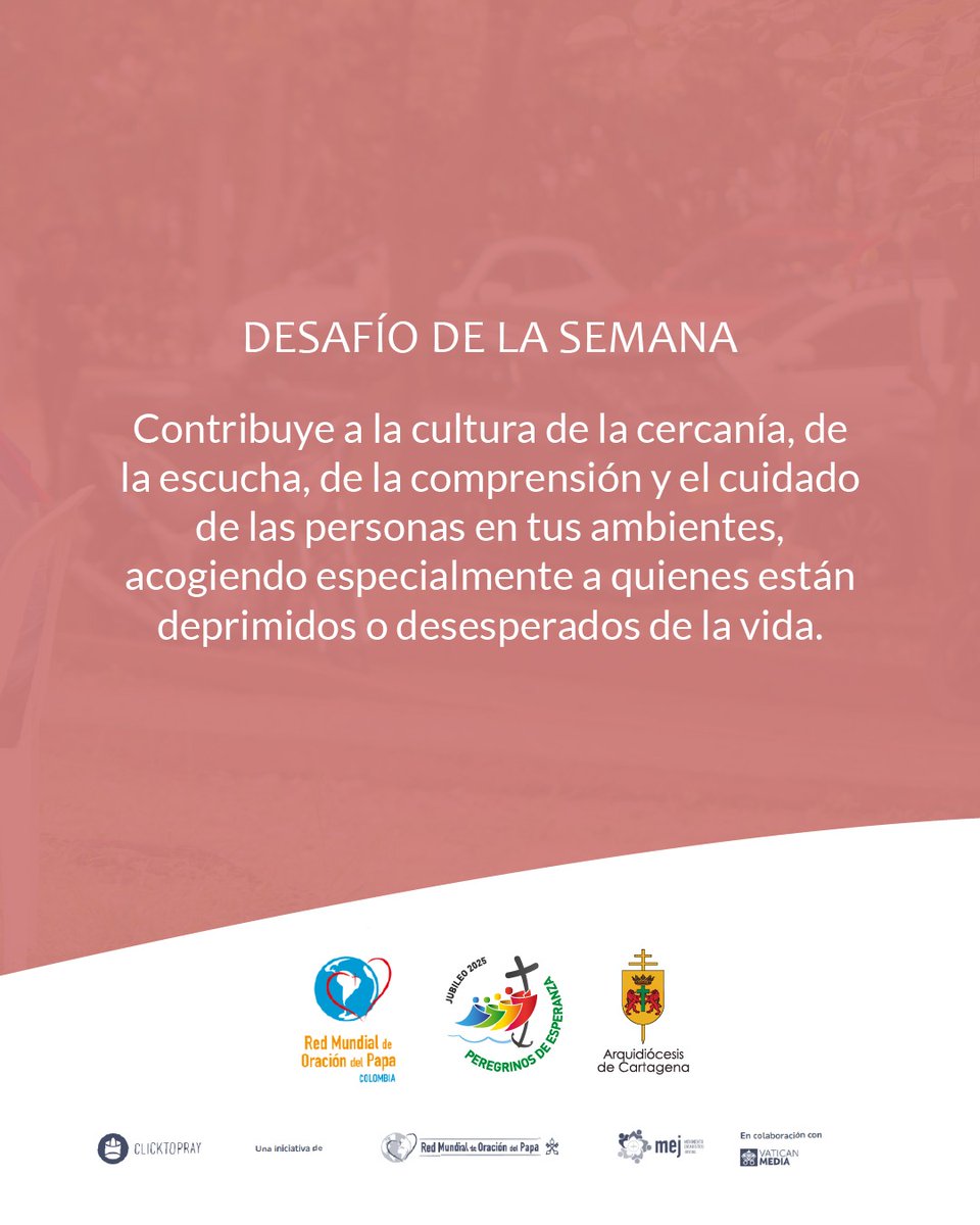 #actituddelasemana 🤲 || Acercarme a quien está desesperado

❤️‍🩹 Cuan importante es acompañar las luchas de nuestros hermanos.

Hay tantos que vagan sin esperanza y debemos orar por sus situaciones, y generar una cultura de cercanía que facilite su comprensión.