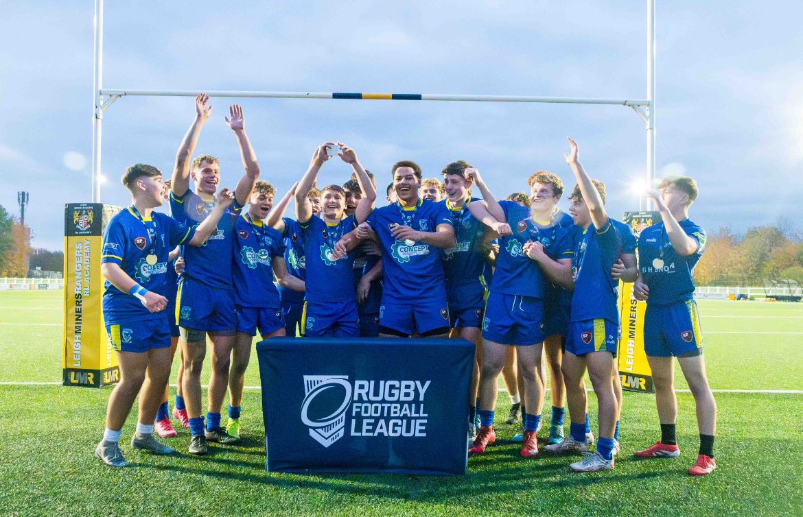 TCATchallenge's tweet image. Huge congratulations to the Priestley College Rugby Development Academy, who recently sealed an emphatic 18-4 win over Bishop Burton Hull FC to become College National Cup Champions! 🏆
A brilliant reward for the hard work, commitment &amp;amp; teamwork of players and staff! 🌟