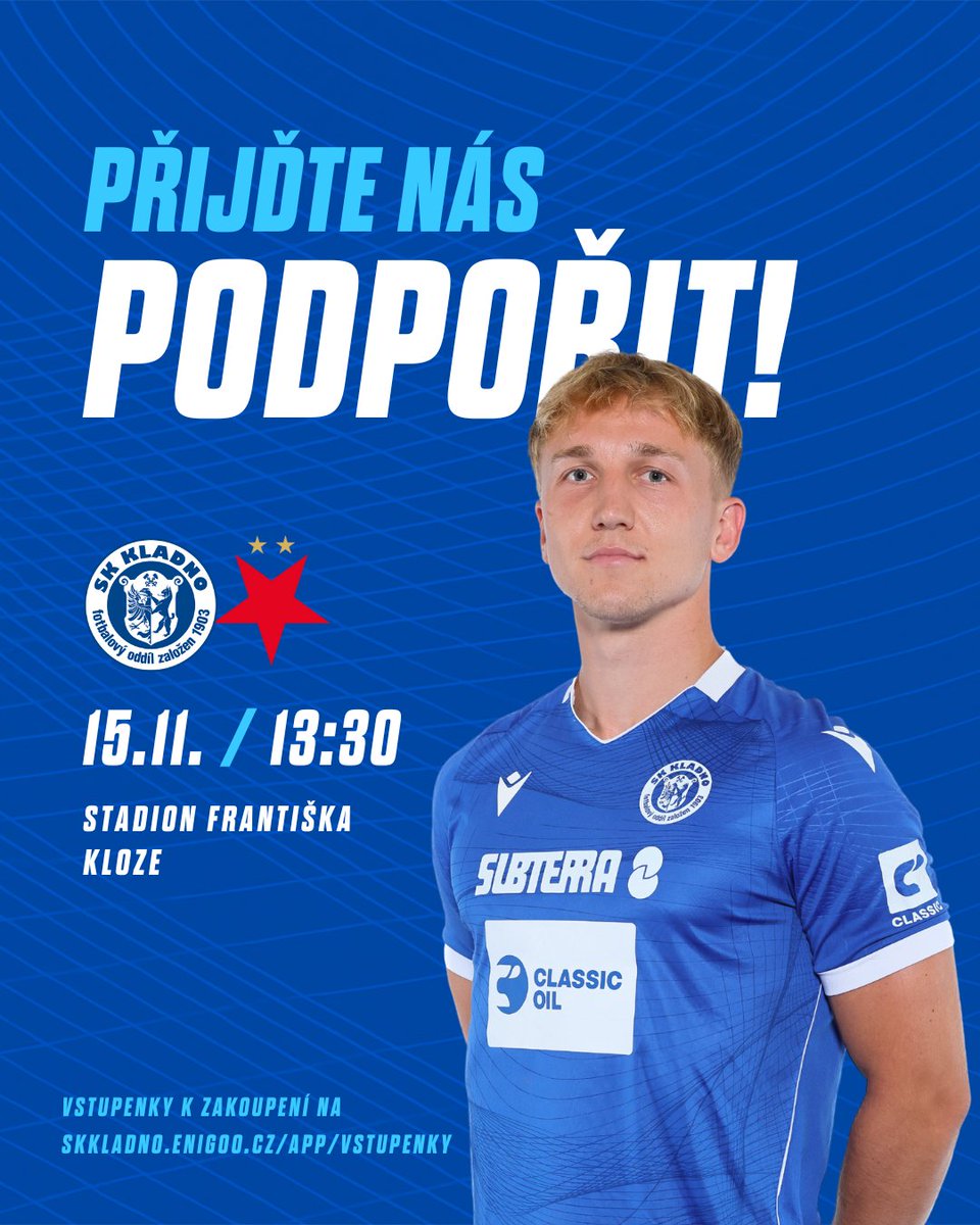 ⚔️ V SOBOTU PŘIJEDE SLAVIA C! Vstupenky na domácí zápas ➡️ 1url.cz/UJRh7 #KladnoSlavia