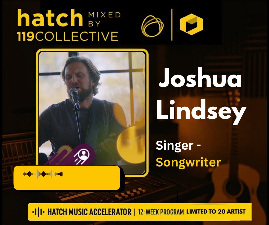 Meet Joshua Lindsey — a songwriter and performer ready to grow as both an artist and entrepreneur through the #Hatch119 Music Accelerator.

Only 2 days left to sign up!
👉 119collective.hatchfairhope.com
#HatchFairhope #119Collective #IndependentArtist #MusicCommunity #Songwriter