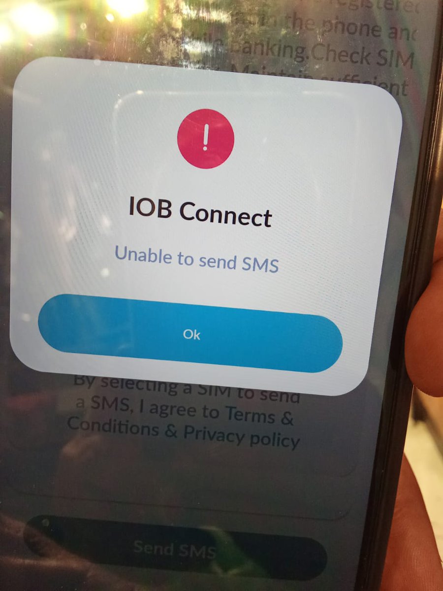 dicsent12345's tweet image. @IOBIndia It’s been 3 days now and SMS verification is still not working. No messages are being received from the bank. Tried customer care but no proper response yet. Please fix this issue urgently.

#IOB #BankIssue #CustomerSupport