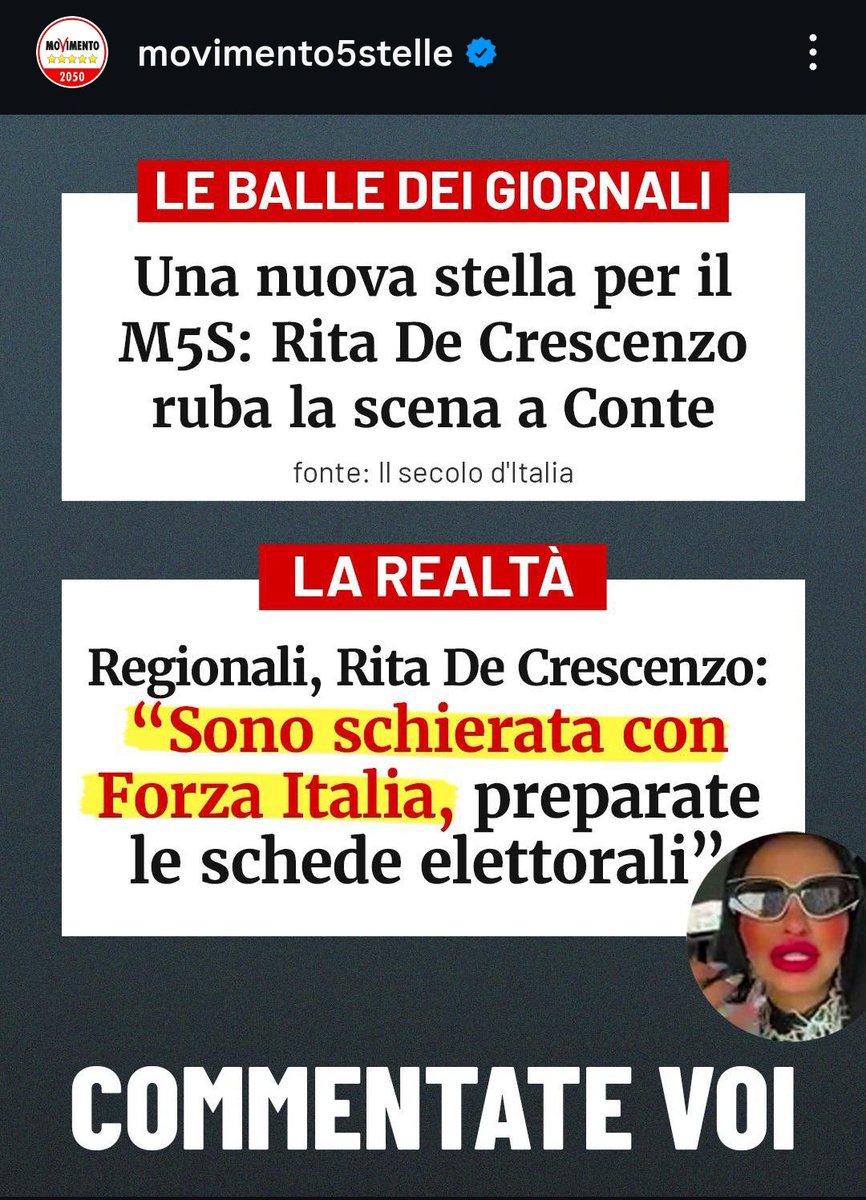 IdaNapolitano5's tweet image. I giornaloni si erano stracciati le veste ,chili d&apos;inchiostro e fango su #GiuseppeConte e il #M5S poi ...Rita De Crescenzo è schierata con @forza_italia e tutti tacciono.