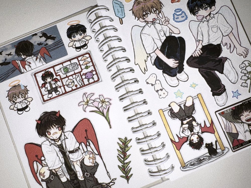 스티커북에 스꾸하기 ⸝⸝⸝⋆