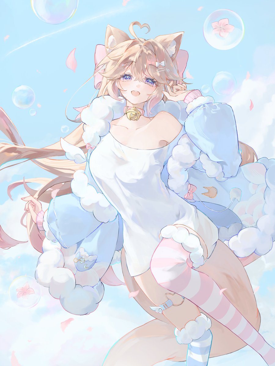 TheHapiFox's tweet image. As soft as the sky 💌