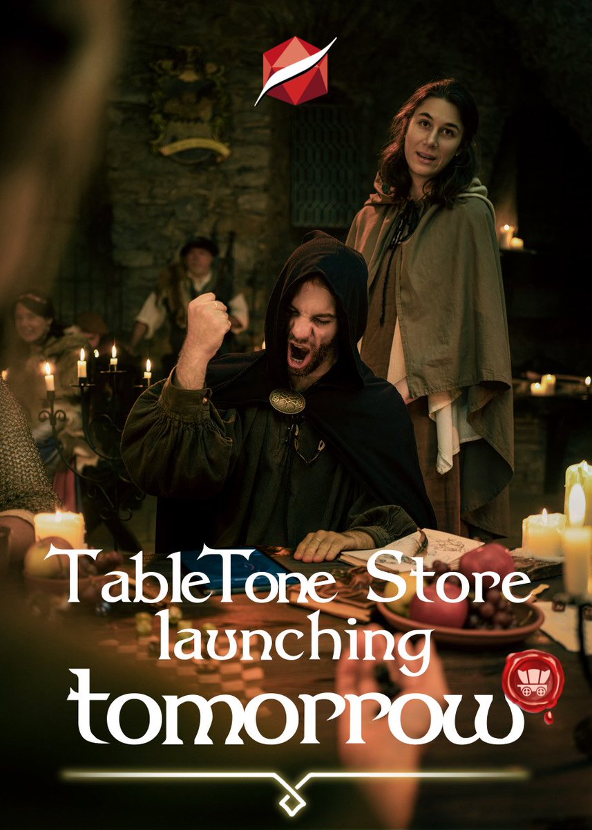 Tabletoneapp's tweet image. Tomorrow we are launching our TableTone Online Store. 🔥 We are super excited for everyone to start collecting and filling their TableTone library. 📚 

#store #opening #special #DnD