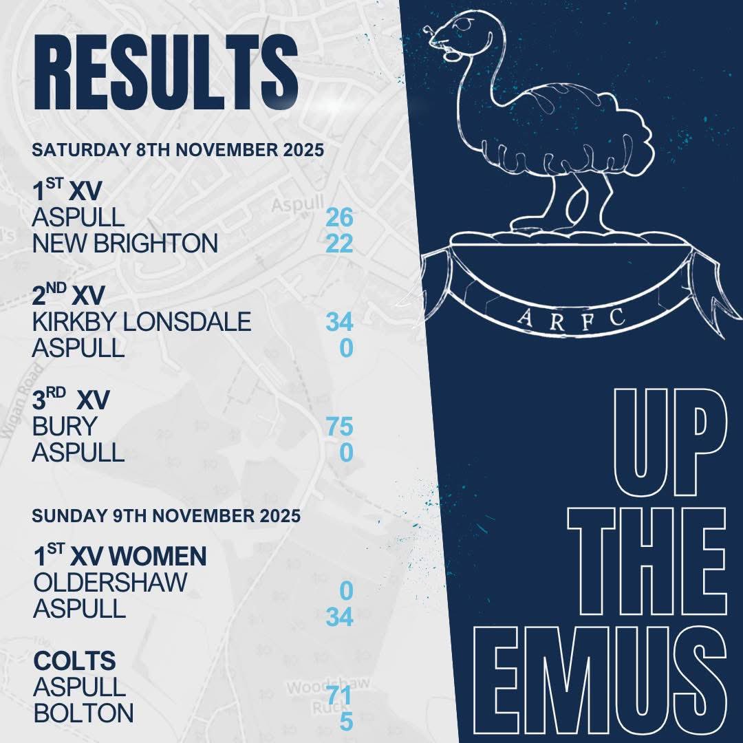Aspullrfc's tweet image. The weekends results 🏉