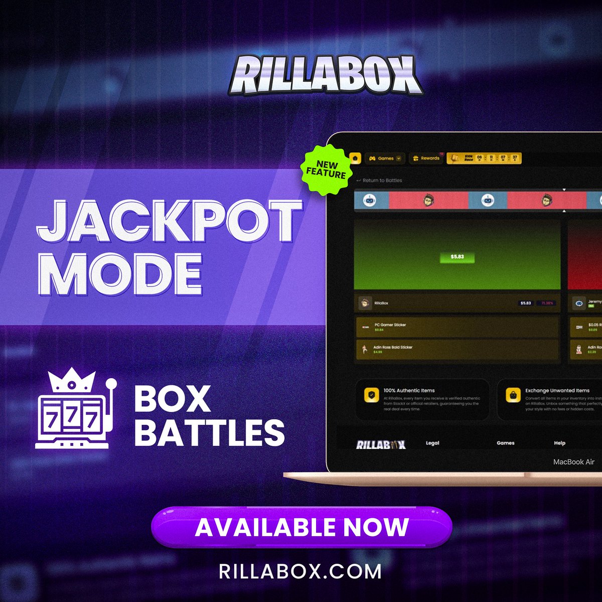 RillaBox's tweet image. JACKPOT MODE IS HERE!🎰

Jackpot mode is now live in battles for you to play &amp;amp; win with even more thrill⚡

🩷+🔃 and drop usernames below to win $10👇