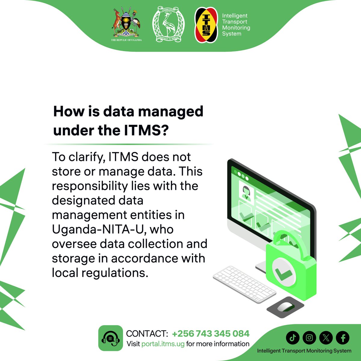 No worries about data protection with the the ITMS.