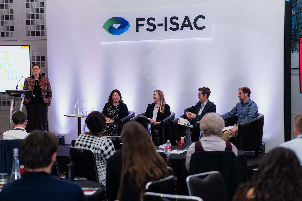 FSISAC's tweet image. FS-ISAC members and partners gathered in London for our annual FinCyber Today UK event last week for thought-provoking discussions focused on securing our future in a connected world.

Find a local event near you: hubs.ly/Q03SnBDJ0