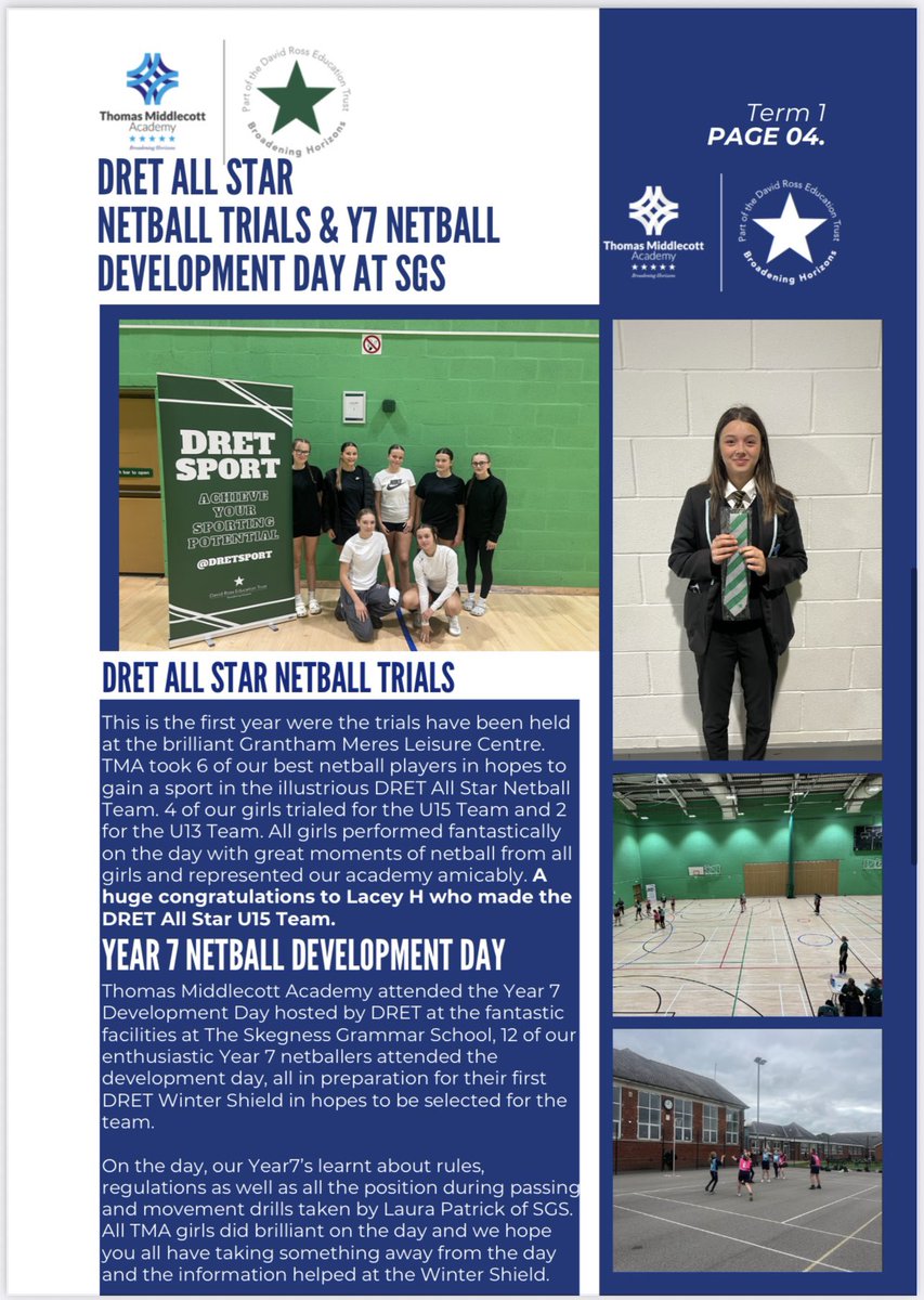 TMiddlecottPE's tweet image. TMA Term 2 Newsletter Page 5-8
