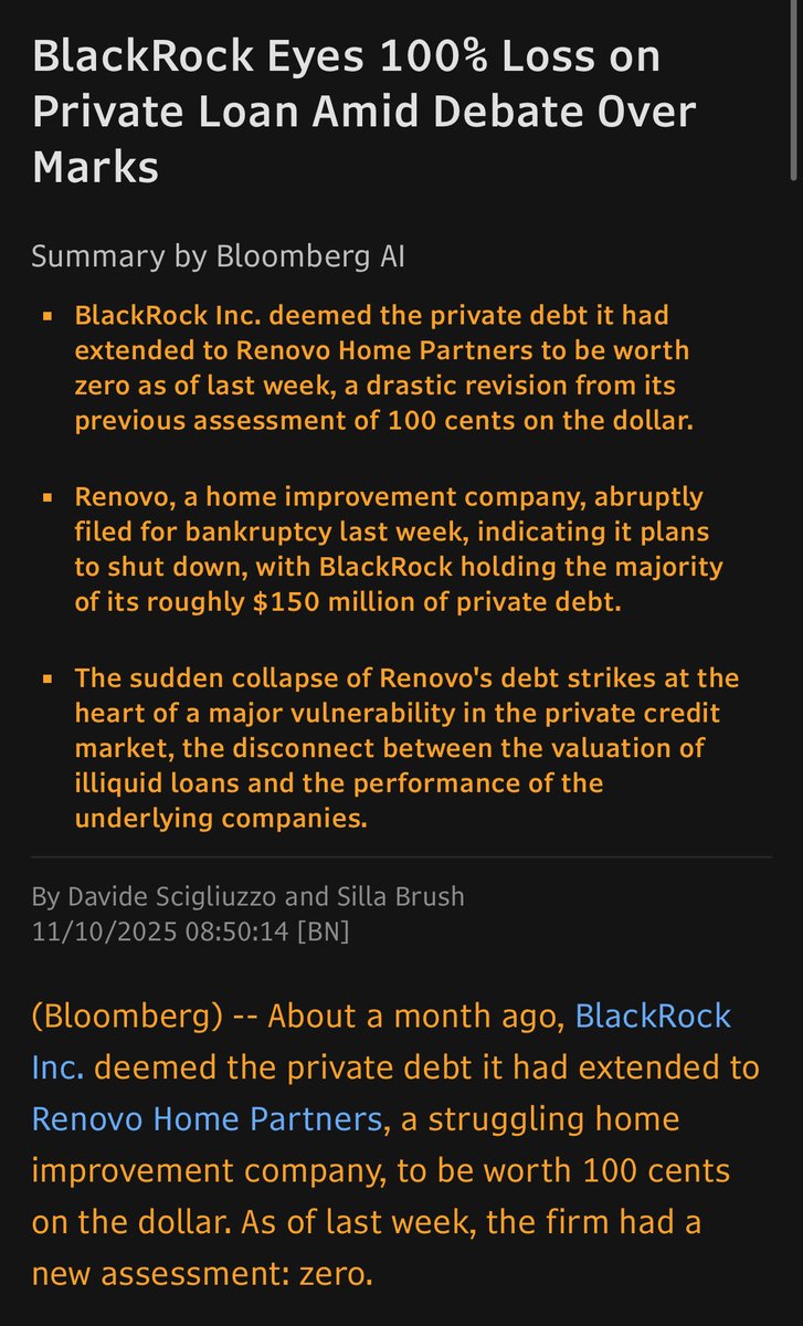 Honey wake up another private debt blowup