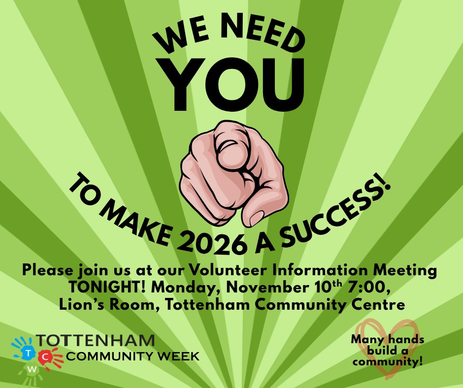 TONIGHT! Hope to see you there for a short and informative meeting, many hands build a community!