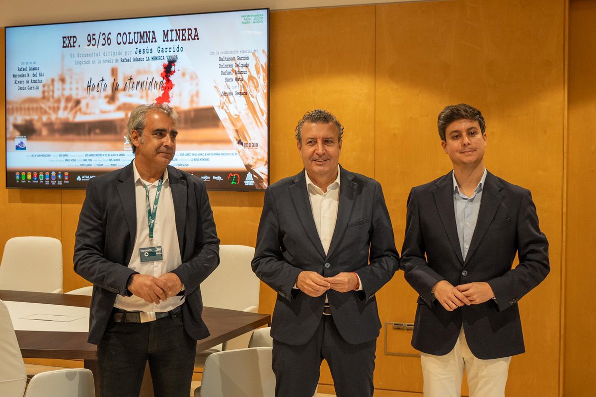 Hemos presentado el tráiler de 'EXP. 95/36 COLUMNA MINERA' en el Observatorio de la Memoria Democrática. Un documental rescata la masacre de la columna minera de 1936.

Basada en “La memoria varada”, de Rafael Adamuz, esta producción de Piel de Cabra Producciones es un ejercicio