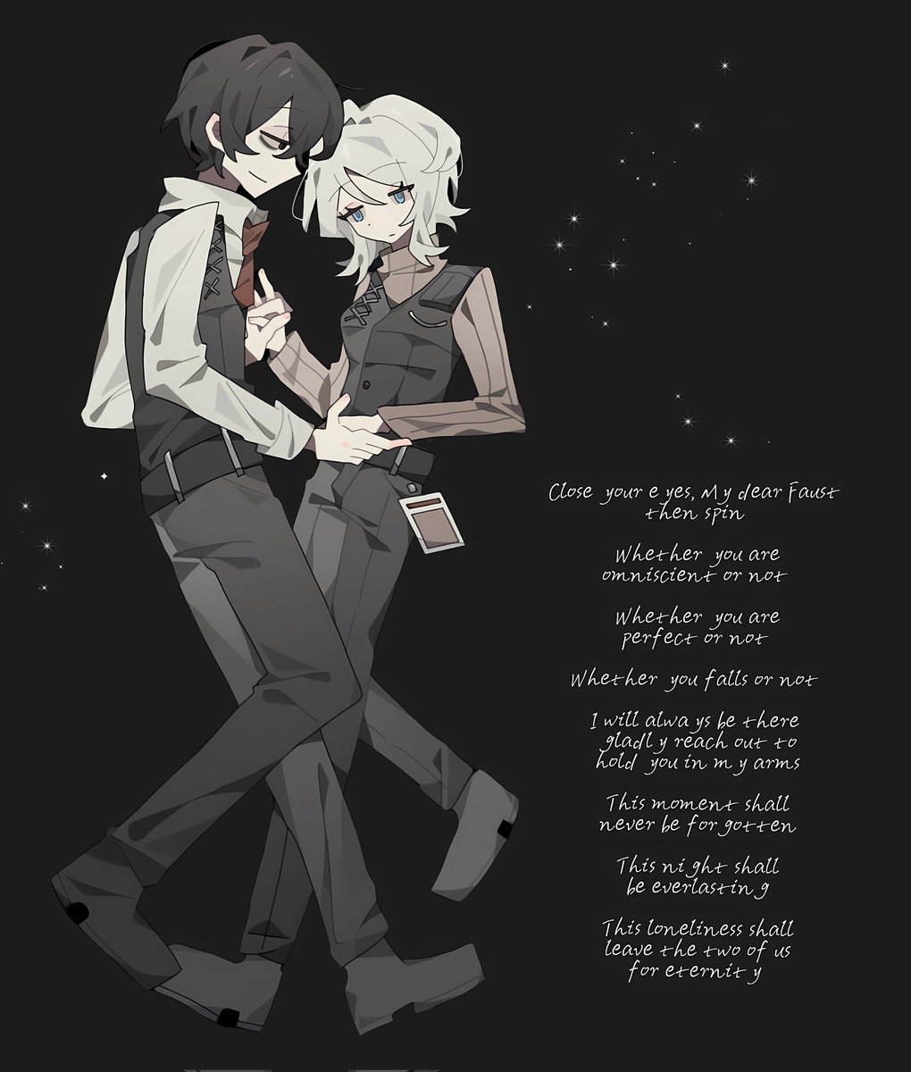 I came across an ideal fausang article on AO3. It perfectly captured my understanding of them, so I was inspired to create this.The author's name is “dothestarsevercalltoyou”, sry didn't ask beforehand, hope your like it #LCB0102