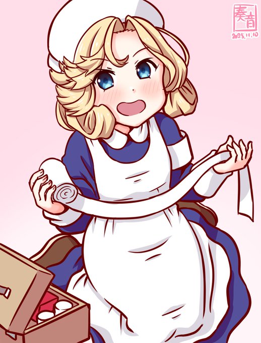 「まかせて、大丈夫だから!
 …ぅぇ、なぁに?その目! 大丈夫だから!」

#艦これ版真剣お絵描き60分一本勝負_20251110
#ジェーナス 