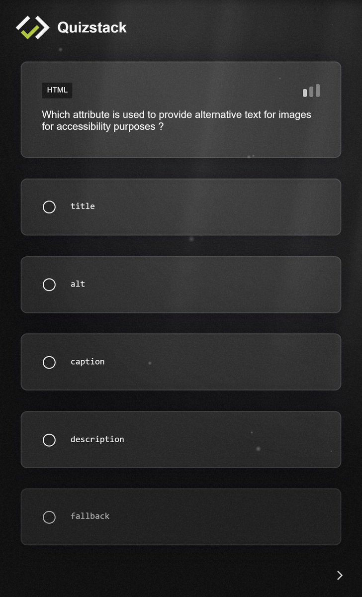 quizstackapp's tweet image. Are you aware of accessibility issues ?

Discover more HTML traps on quizstack.io 🕸️
