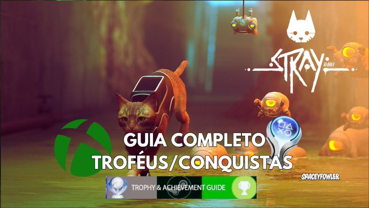 Spacey_F's tweet photo. Stray TROFÉUS E CONQUISTAS 100% GUIA COMPLETO https://t.co/8tsfZbjZ4P via @YouTube @HKdevblog @PlayStation_BR #psnplus #ps5 #PS5Pro https://t.co/xDqn5nOvYK