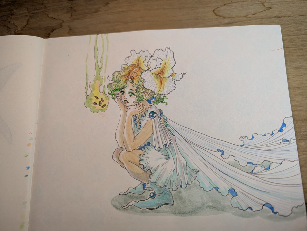 fourlanlan's tweet image. Draw an iris fairy that sings for seeds.
妖精的歌声能增加种子的活力噢~
#artmoots 
youtube youtube.com/watch?v=eGWdYX…