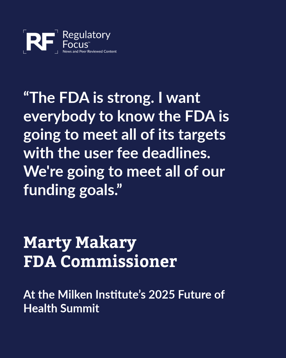 RAPSorg's tweet image. FDA Commissioner Marty Makary says the agency remains strong despite recent turmoil in its leadership ranks, in part due to a teamwork mentality at the agency that did not exist before.  hubs.la/Q03SjG3v0
