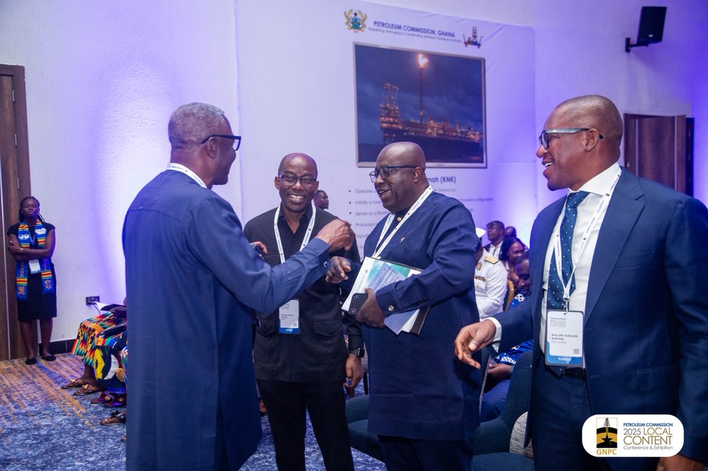 CEOofGNPC's tweet photo. Last week in Takoradi, I had the privilege of joining colleagues, partners and industry leaders at the 2025 Local Content Conference & Exhibition (#LCCE); a platform that continues to shape Ghana’s petroleum story.

In my remarks, I shared a message that is deeply personal to me; reminding all that local content is not just about percentages but about people. It is about competence, capital, and innovation coming together to create real opportunities for Ghanaians.

At @GNPCGhana, we are working to make that vision tangible through our ongoing work in the Voltaian Basin Project, the completion of the GNPC Research & Technology Centre, and the frameworks we’re building to empower local suppliers and partners.

I left Takoradi inspired by the energy, collaboration, and shared ambition in the conversations we had. I’m certain that together, we can redefine local content and revitalize our upstream sector.

#GNPCat40 #LCCE2025 #LocalContent #EmpoweringDreams