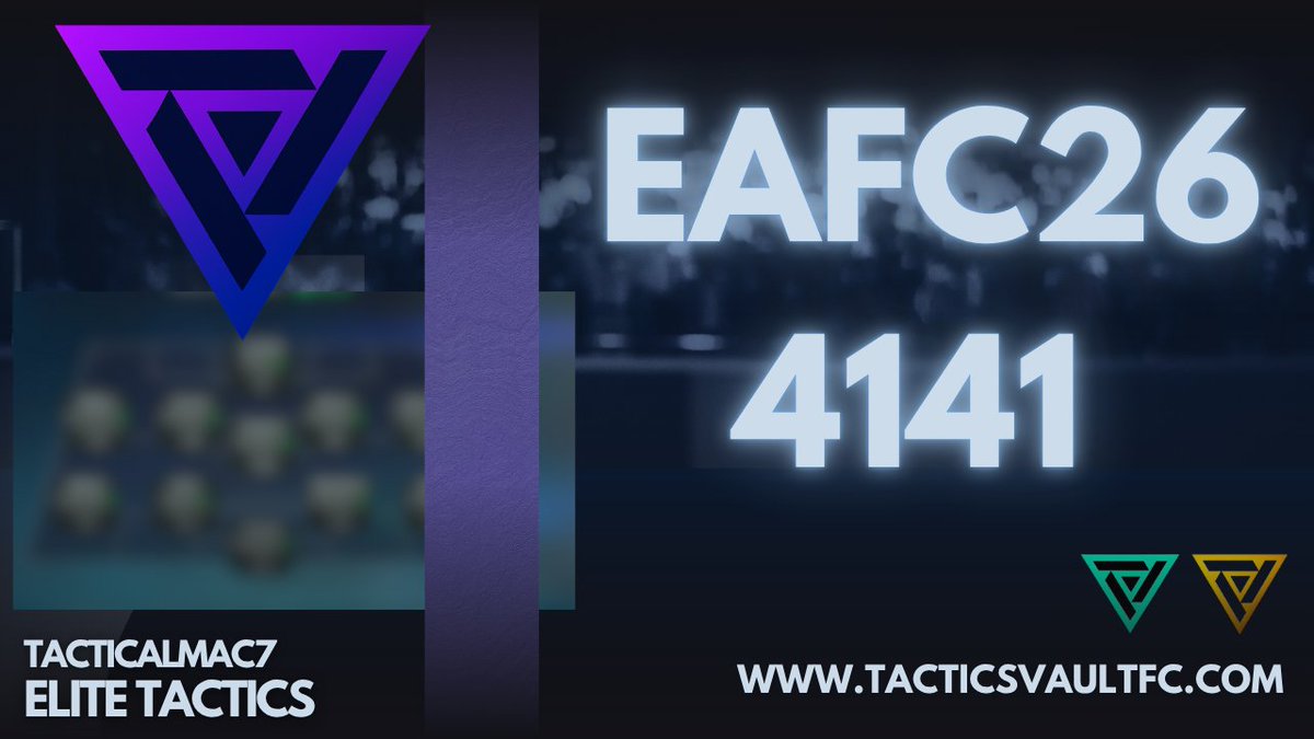 TacticalMac7's tweet image. 🚨New Video Alert 🚨-A Unique 4141 thats fun to play!

Youtube Link = youtu.be/b1Wkv-S19cc
Website Link = tacticsvaultfc.com/tactics/fc26-4…

The FC26 4-1-4-1 Fast Counter Tiki-Taka Hybrid is a fluid, authentic way to play — built to overload key zones and produce unique, creative goals.…