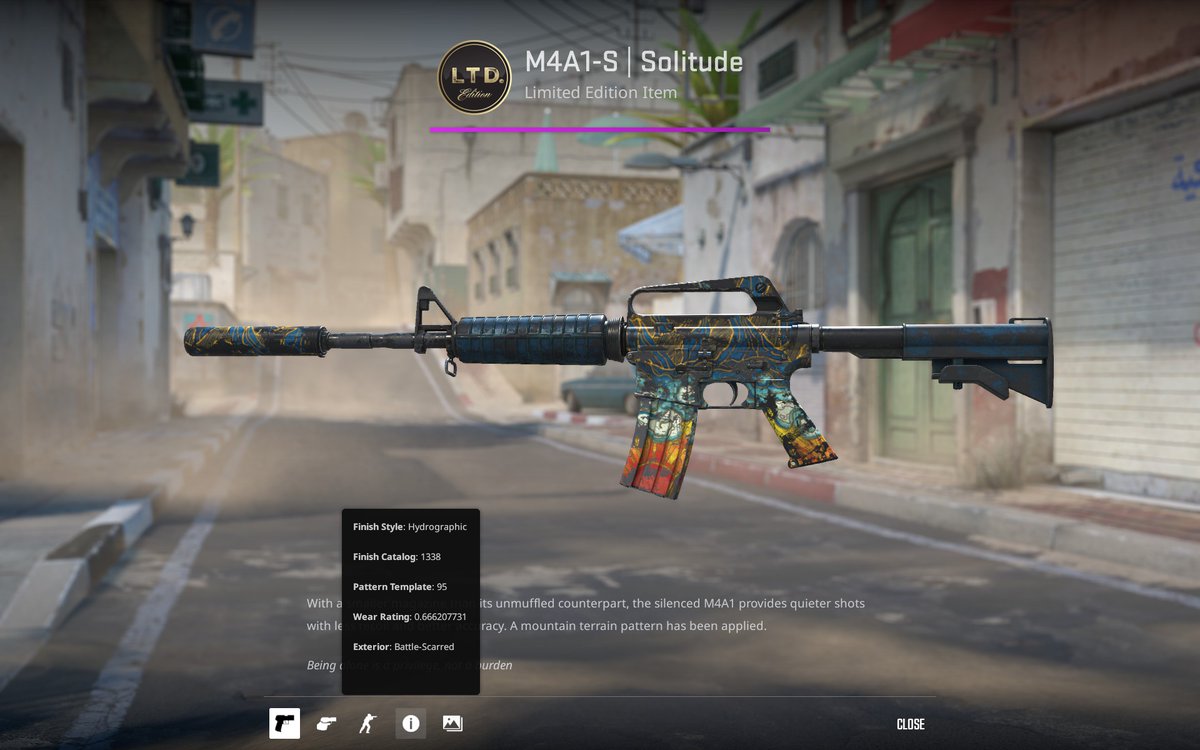 cant believe that this actually exists
and i managed to get it😎
now owning both pattern 95 solitudes in 0.666 FV
big thanks to <a href="/RyanTCSGO/">RyanTCS | USA Buying skins up to 97%</a> for helping me get this🫡