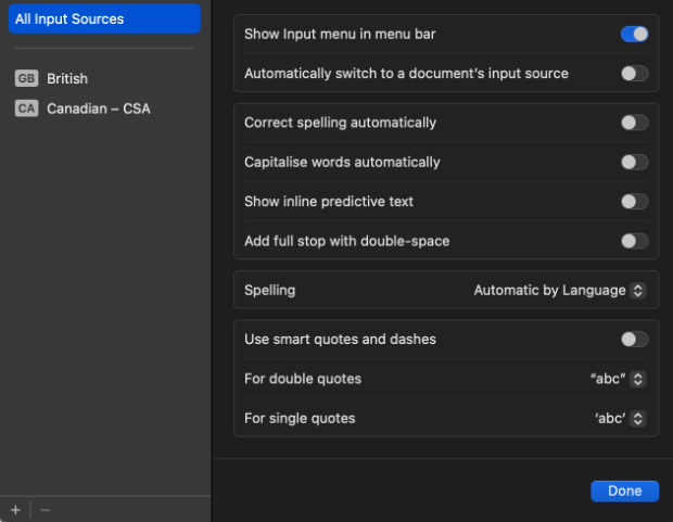اگه تو ویندوز یا مک با 2 یا 3 زبان مختلف کار میکنید و وقتی بین اپها سویچ میکنید مجبورید هی Alt+Shift بزنید، مسیرهای زیر رو برید، دیگه خود سیستم به آخرین زبانی که تو اون اپ استفاده شده سویچ میکنه
برای ویندوز تیک
Let me use a different input ...
رو روشن کنید.

برای مک هم تیک دو