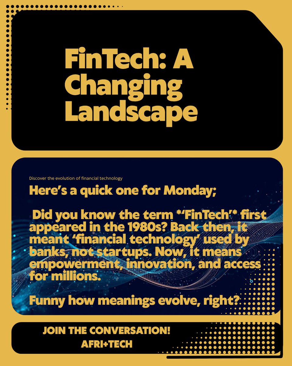 afri_tech123's tweet image. #afritech #fintechfacts #digitaltransformation
#financialinclusion