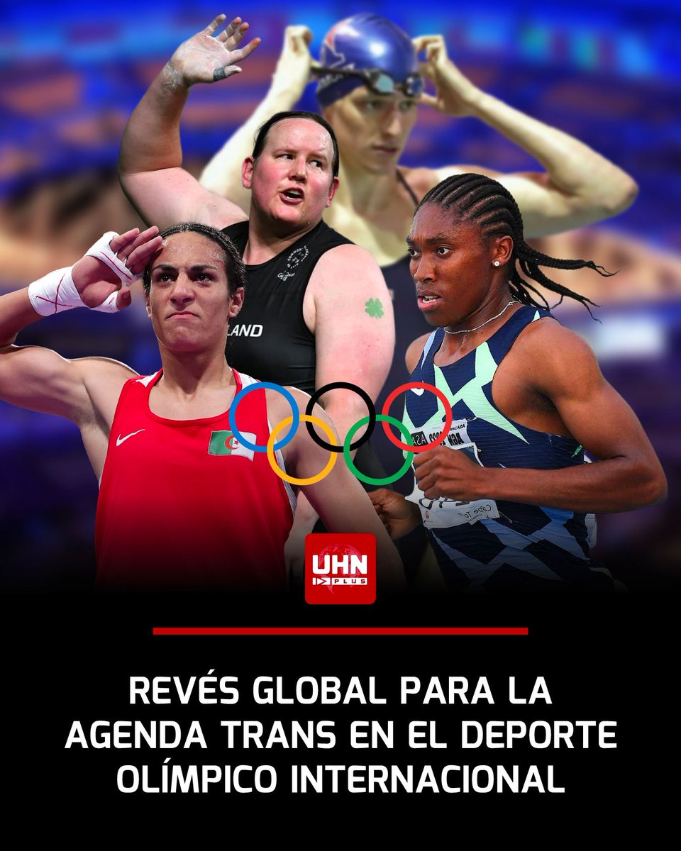 UHN_Plus's tweet image. ‼️ | ÚLTIMA HORA — The Telegraph y otros medios confirman que el Comité Olímpico Internacional se prepara para prohibir la participación de mujeres transgénero y atletas con desarrollo sexual diferente (DSD) en todas las categorías femeninas de los Juegos Olímpicos.