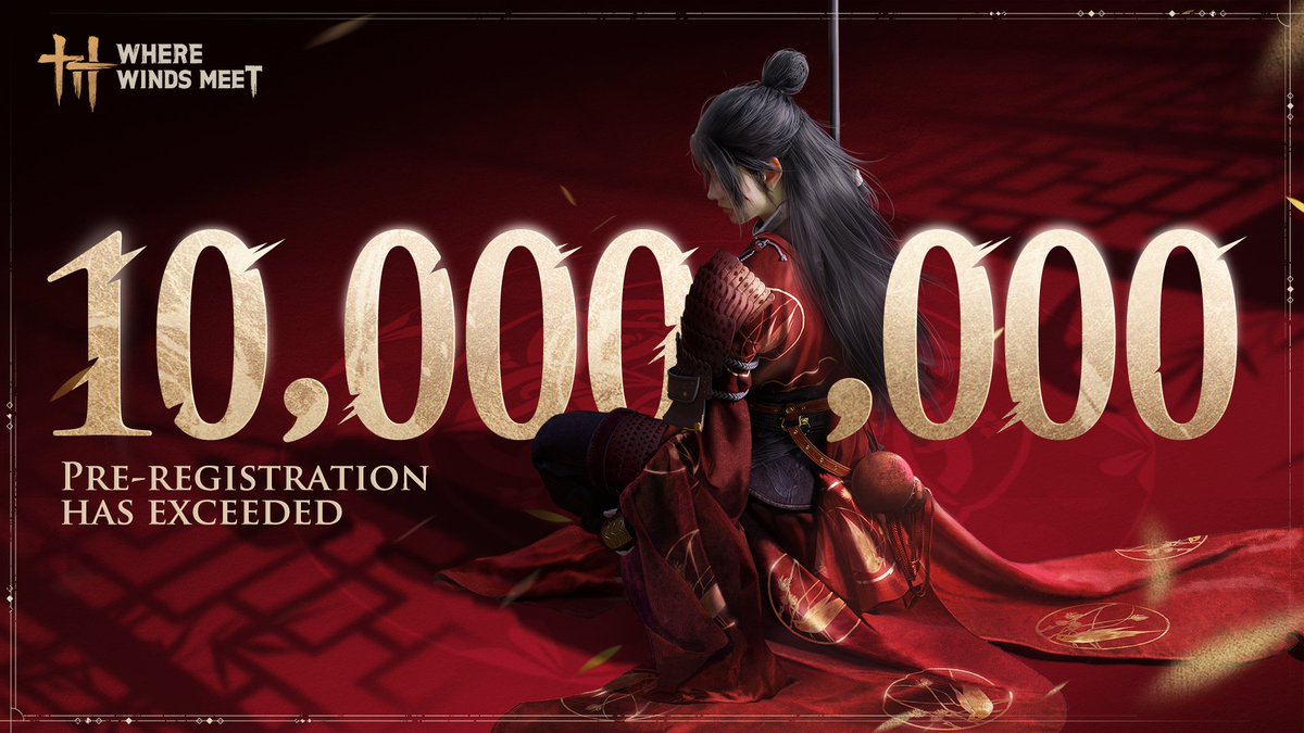 WhereWindsMeet_'s tweet image. 🔥🎉 10 MILLION pre-registrations—a milestone worthy of celebration.

Tell us what are you looking forward to the most in #WhereWindsMeet in the comments and we'll be giving away 10 [White-browed Goose] mounts!​

#WhereWindsMeet