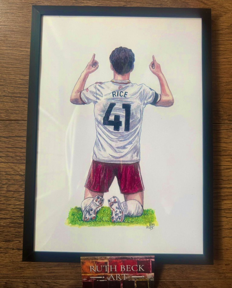 🚨 THE NEXT RUTH BECKS ART GIVEAWAY HAS LANDED! 🚨

Next month’s prize? Our English warrior – DECLAN RICE 🏴󠁧󠁢󠁥󠁮󠁧󠁿 💪 captured in another stunning masterpiece by the amazing @ruthbecksart 🎨🔴⚪️

Want in? Here’s how ⬇️
1️⃣ Repost this post 🔁
2️⃣ Ensure you’re following <a href="/ruthbeckart/">Ruth Beck Art 🔴⚪️🎨</a>,