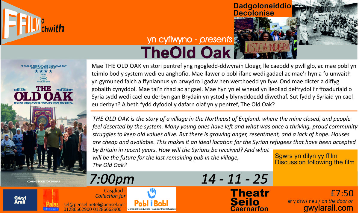 penselwyn's tweet photo. eLythyr ffilmOchwith | 14 - 11 -25 The Old Oak | Digwyddiadau - Events | - https://t.co/yEDpVUiYfA https://t.co/ELxUjiGwdX