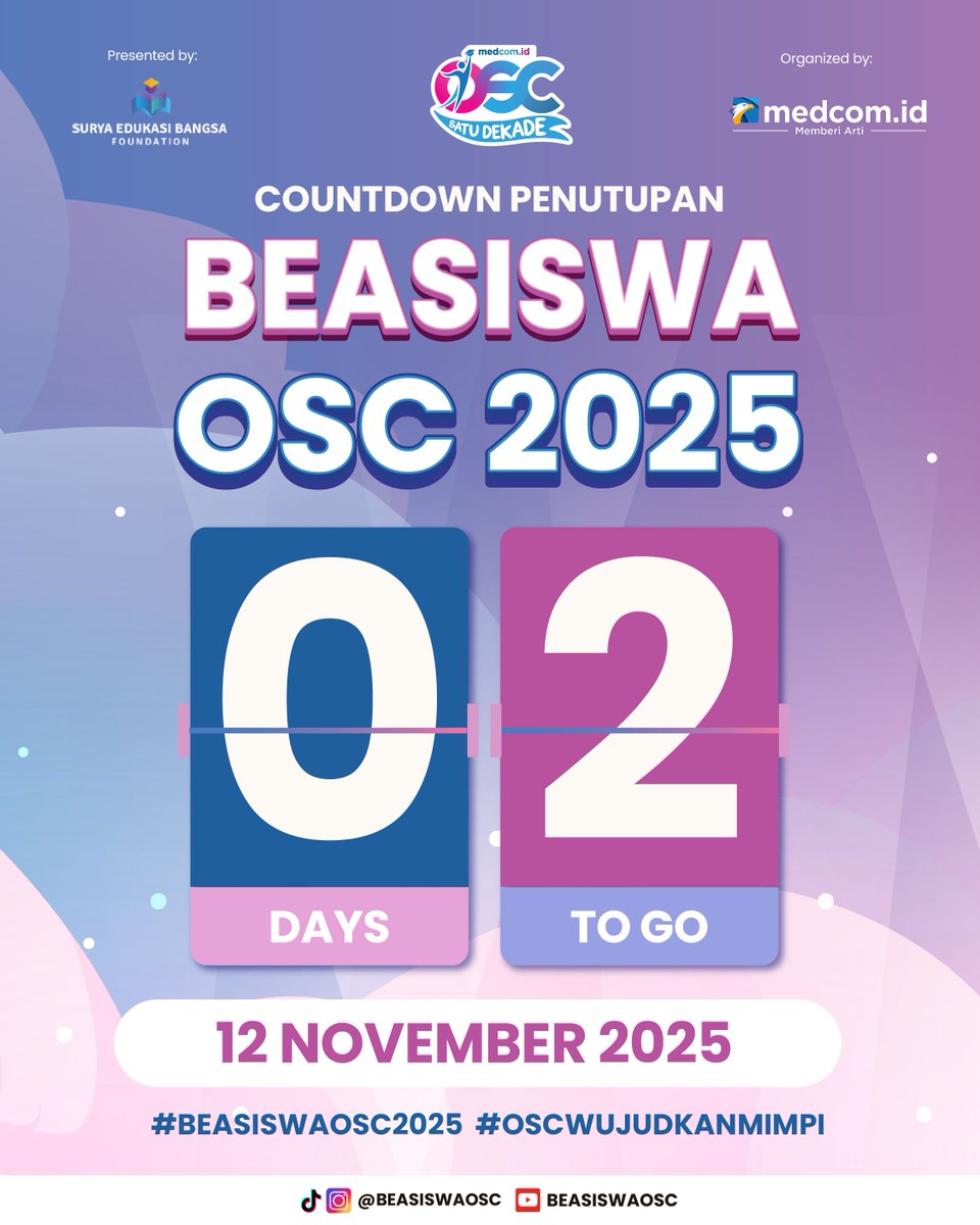 Beasiswa OSC tweet media