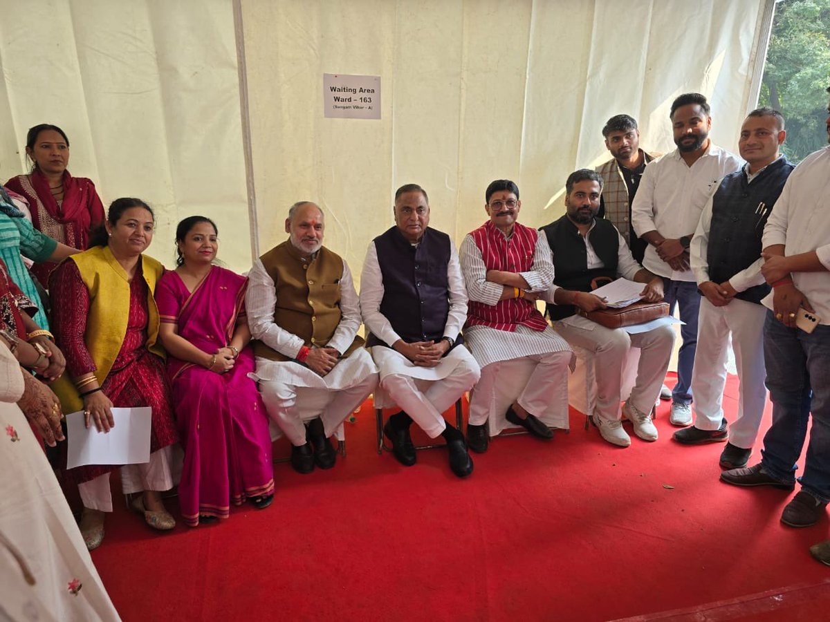 dineshpratapbjp's tweet image. आगामी नगर निगम उपचुनावों के लिए दक्षिण ​दिल्ली के देवली विधानसभा क्षेत्र में संगम विहार—ए वार्ड से भाजपा उम्मीदवार श्री शुभ्रजीत गौतम और दक्षिणपुरी वार्ड से भाजपा उम्मीदवार श्रीमती रोहिणी राज जी के नामांकन में सम्मलित हुआ ।