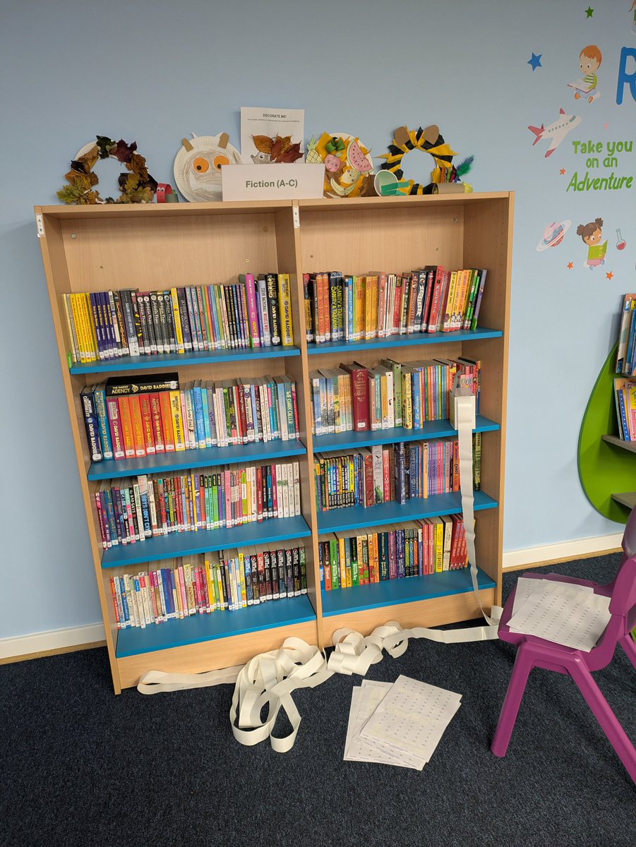 🌟Library Labelling🌟 What a productive morning labelling all of the fiction in the library of one of our subscribing schools! #readingforpleasure #primary #library