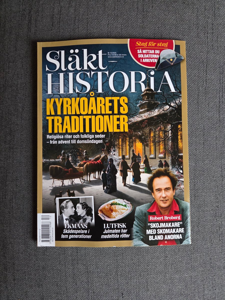 Inkommet till redaktionen:
”Släkthistoria Nr 12/2025”.