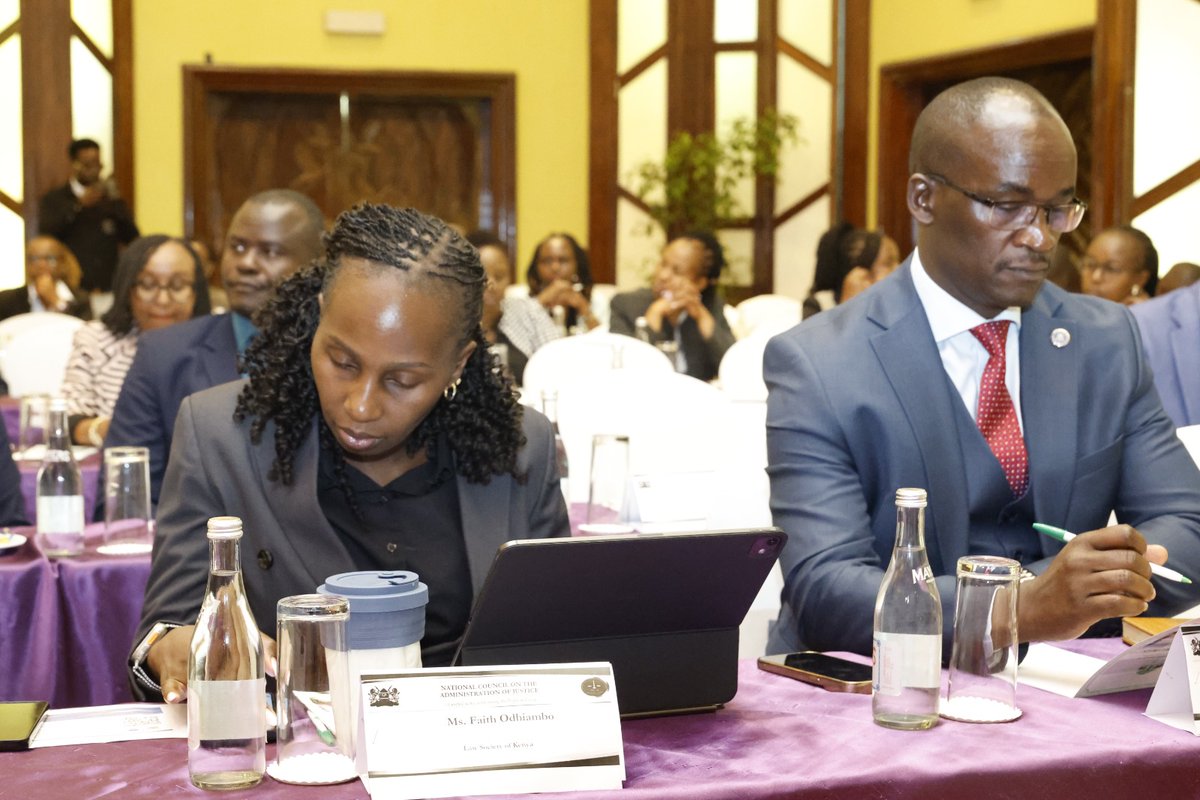 FaithOdhiambo8's tweet photo. We attended the @NCAJ_KE Launch of the Administration of Justice in Kenya Annual Report, & MEL Guiding Framework for Kenya’s Justice Sector. We deliberated on the efforts made by Justice stakeholders in advancing Access to Justice this year, and the gaps that remain an impediment to the effective discharge of the respective mandates. I highlighted the continued plight of vulnerable persons and the actionable milestones that must be met to ensure holistic justice to vulnerable groups.