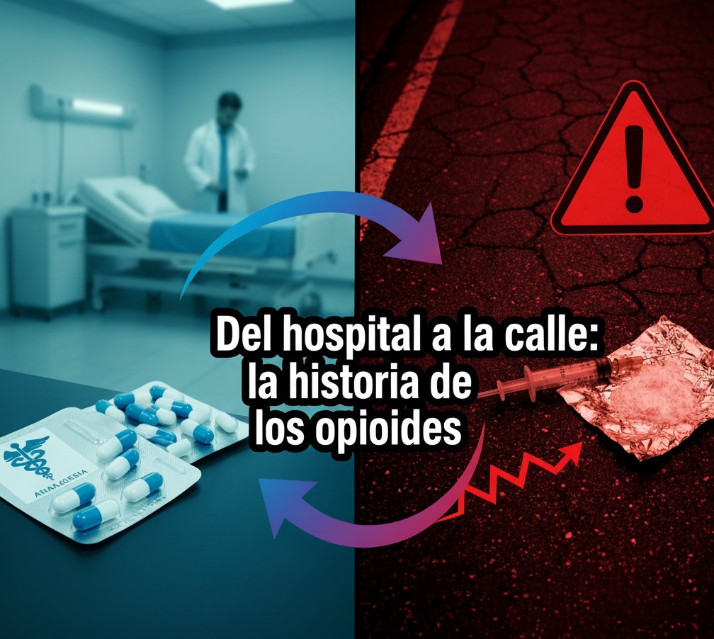 El viaje de los opioides 🧵(1/9)
Del hospital a la calle: los opioides nacieron como medicamentos esenciales para aliviar el dolor, pero su uso indebido ha provocado una crisis global de adicción y sobredosis. 👇
#Opioides #Adicciones #Prevención #SaludPública #UCM