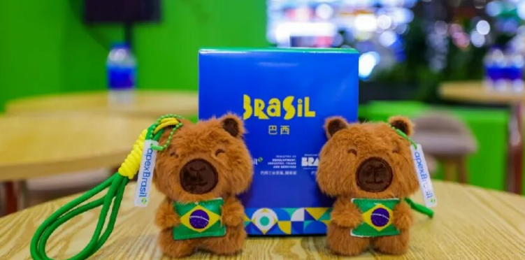 🇨🇳🇧🇷Na #China, o #Brasil brilha na 8ª #CIIE em #Shanghai! O Pavilhão do Brasil encantou o público com churrasco, açaí, café e até o simpático capivara . Milhares de visitantes mergulharam na cultura e no sabor do Brasil. 
#CulturaBrasileira #BrasilNaChina