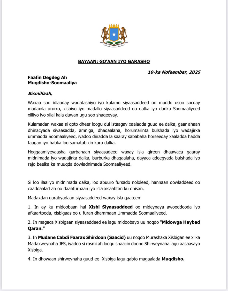 Abdikarim Hussein Guled tweet media