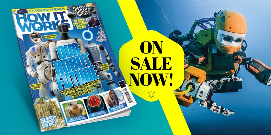 HowItWorksmag's tweet image. 🤖 Issue 209 is on sale now!: how-it-works-magazine.visitlink.me/1o8md0

Inside:
⚙️ #Robots of the future 
⚙️ #Earth&apos;s hidden moons 
⚙️ Next-gen #VR 
⚙️ And much more!

📚 Grab a subscription to How It Works magazine now: how-it-works-magazine.visitlink.me/Mx1Dt-