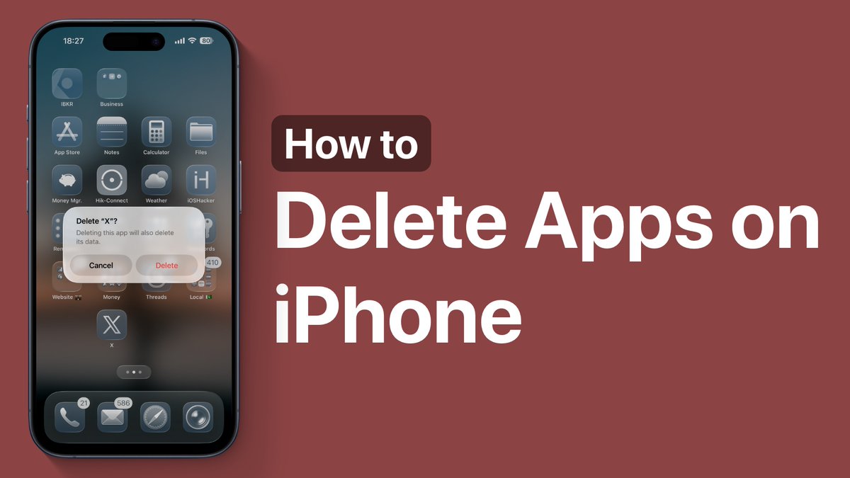 iOSHacker1's tweet image. How to Delete Apps on iPhone 17 ioshacker.com/how-to/delete-…