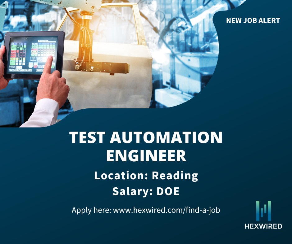 hexwired's tweet image. NEW JOB ALERT: Test Automation Engineer💥

Position details:

📛Test Automation Engineer
📌Reading
💷DOE

Apply here➡️ow.ly/ZCaU50XpneR

#HexwiredRecruitment #TestAutomationEngineer #TechjobsinReading #JobSearch #JobPosting #TechHiring #JobVacancy #TechRecruitmentAgency