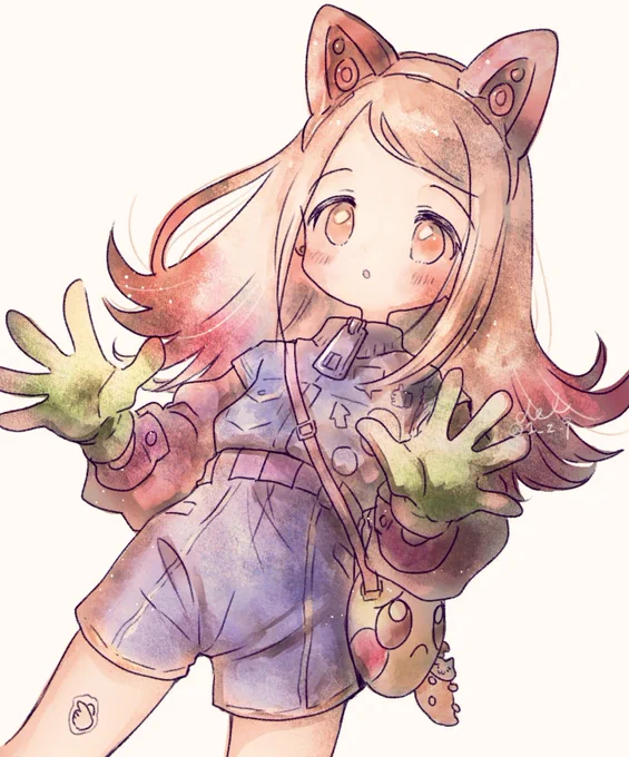 これはハードライトでフチつける技法を試したくてチマチマ描いてた、ナナウ広
