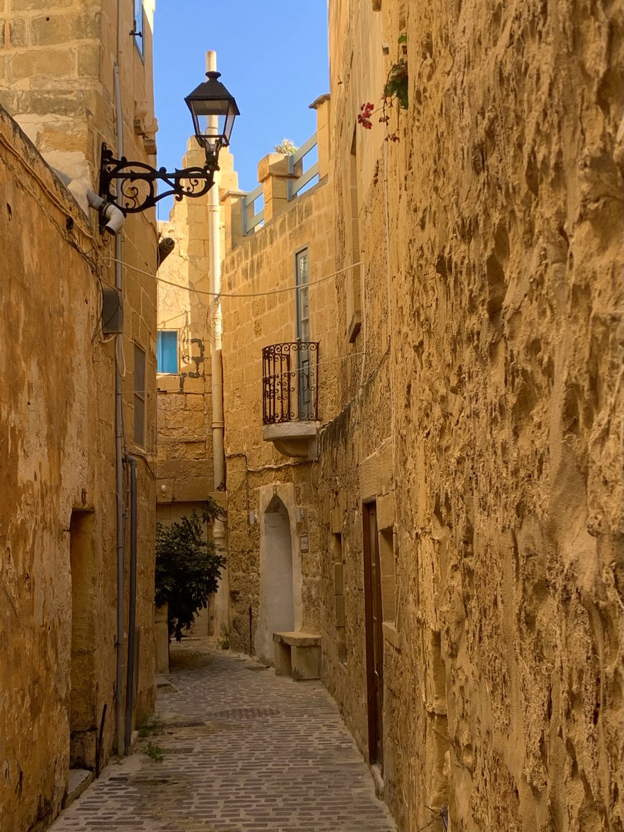 The sun-baked back streets  of Gozo’s capital Rabat.
